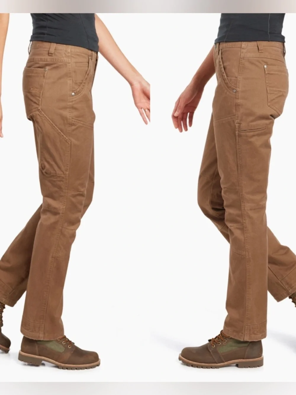 Kuhl Women's 6351 Khaki Durable Heavyweight Tactical Chino Rydr Pants 12 NEW - Picture 2 of 13